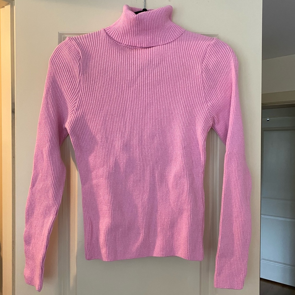 Nasty Gal bright pink turtle neck